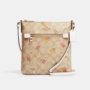 Coach: Rowan File Bag In Signature Canvas With Nostalgic Ditsy Print